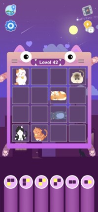 Sleeping Cat-Block Puzzle Game Image