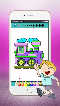 Best Games Education Veihicle Coloring Pages : Learn draw and paint For Kids !Fun screenshot
