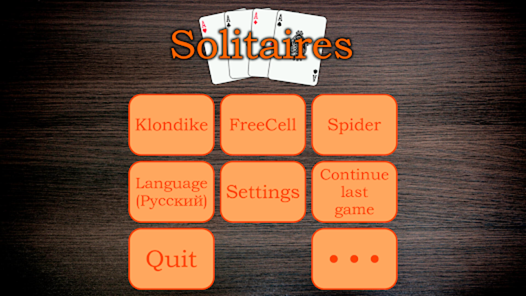 Solitaires screenshot