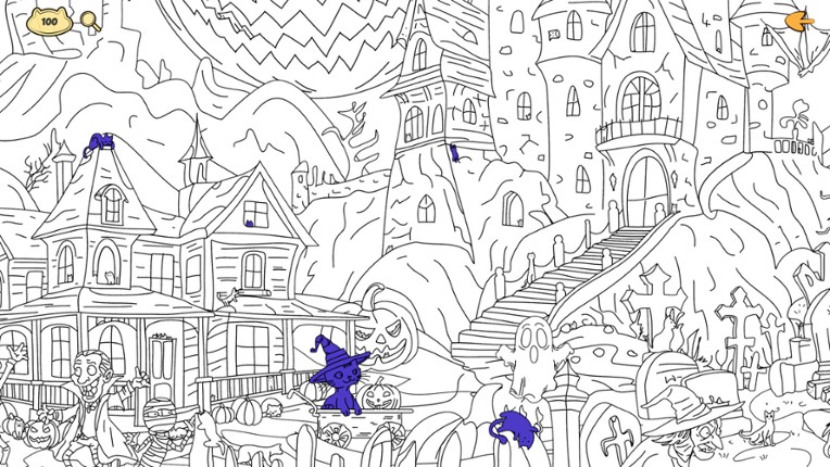 Halloween Filled With Cats screenshot