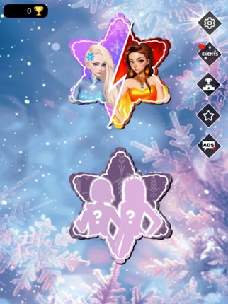 Ice vs Fire magic dress up screenshot