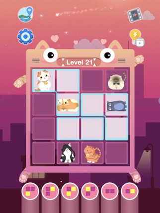 Sleeping Cat-Block Puzzle Game screenshot