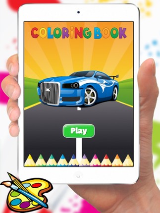 Sport Car Coloring Book Drawing Vehicles for Preschool Boys screenshot