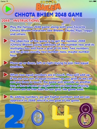 Chhota Bheem 2048 Game screenshot