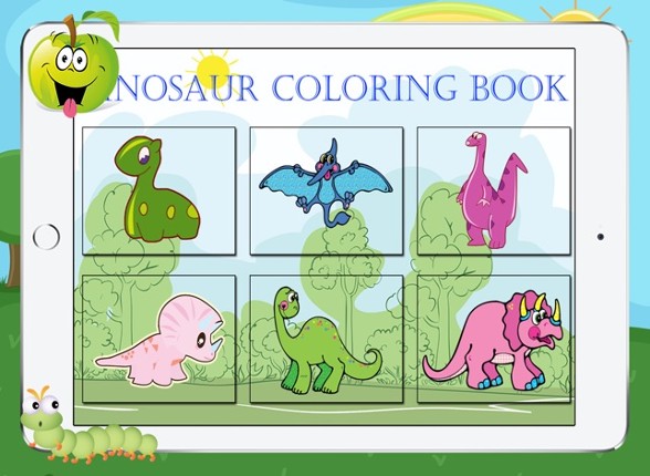 Dino Dinosaur Coloring Book - Cute Drawings Pages And Painting Games for Kids Image
