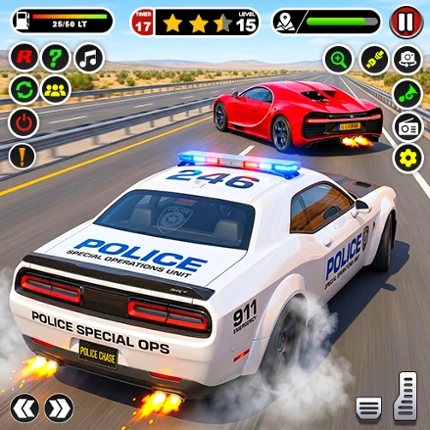 Police Car Chase: City Game 3d Image