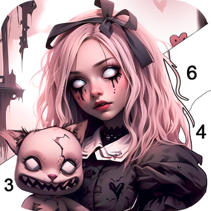Dark, Horror Color by Number Image