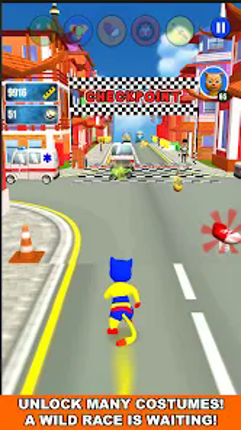 Super Hero Cat Run screenshot
