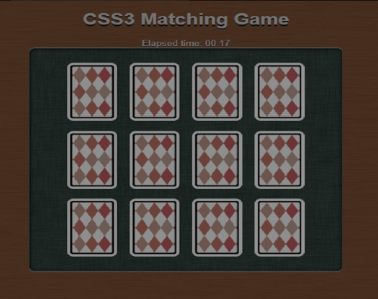 CSS3 Matching Game Image