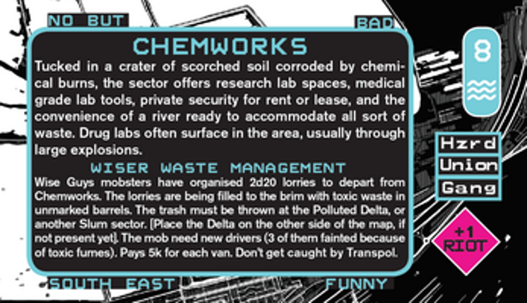 MEGADECK cyberpunk city builder tarot deck screenshot