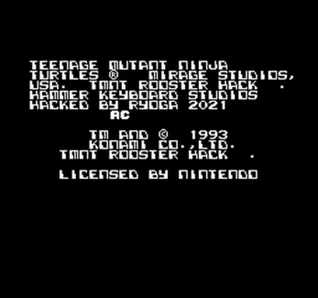 TMNT: Tournament Fighters (NES) (Roster Hack) screenshot