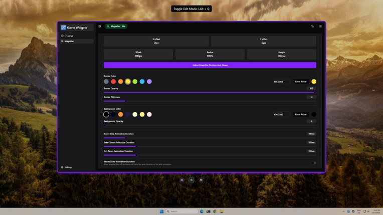 Game Widgets screenshot