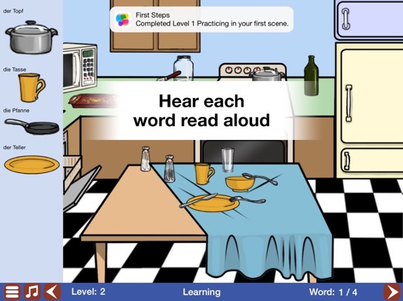 German for Kids: a Learning Story Adventure Full screenshot