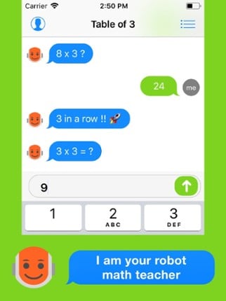 Math Chat - my robot teacher screenshot