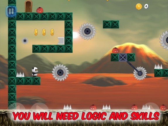 Panda Volcano Escape screenshot