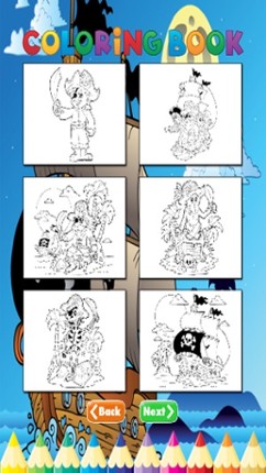 Pirate Coloring Book - Activities for Kids screenshot