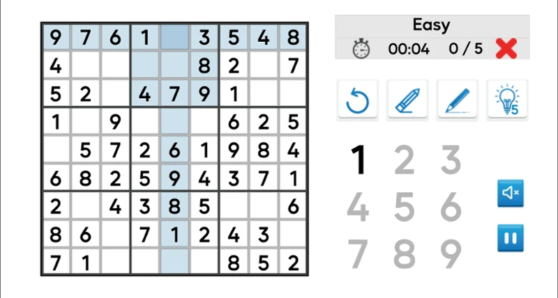 Sudoku Mania screenshot