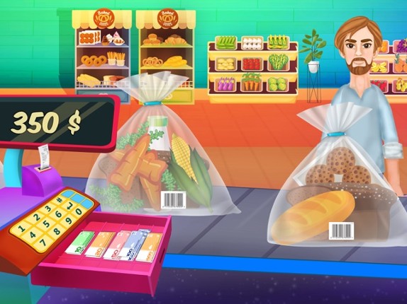 Supermarket Shopping &amp; ATM Fun screenshot