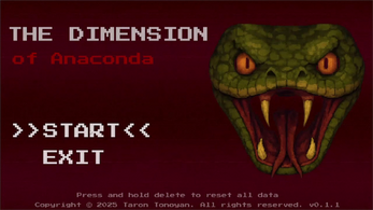 The Dimension of Anaconda Image