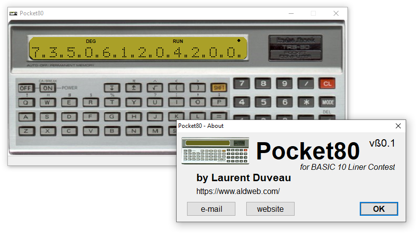 Games like Fill Screen With Zeros game (Sharp PC-1211 Pocket Computer) by aldweb