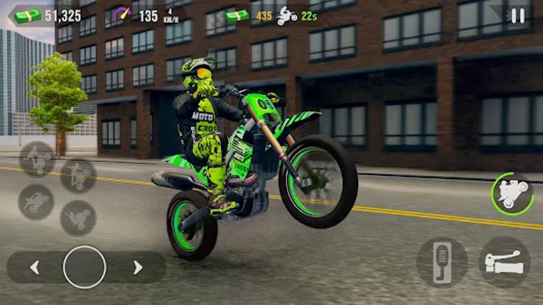 Wheelie Stunt Moto Ride Master Image