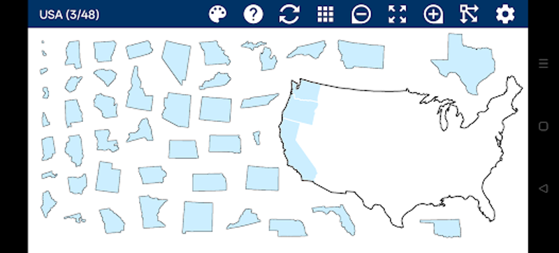 USA Map Puzzle Image