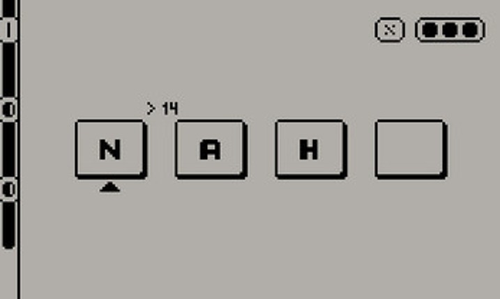 CodeWordPlay: Mystery word puzzle game for Playdate Image