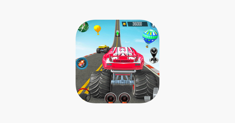 Monster Truck Stunts Ramp Game Game Cover