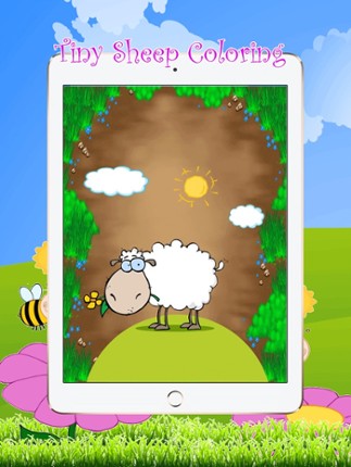 Tiny Sheep Farm Coloring Book : Color Your pages and Paint the Animals of the Farm Drawing and Painting Games for Kids screenshot