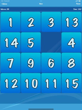 15 Number Slide screenshot