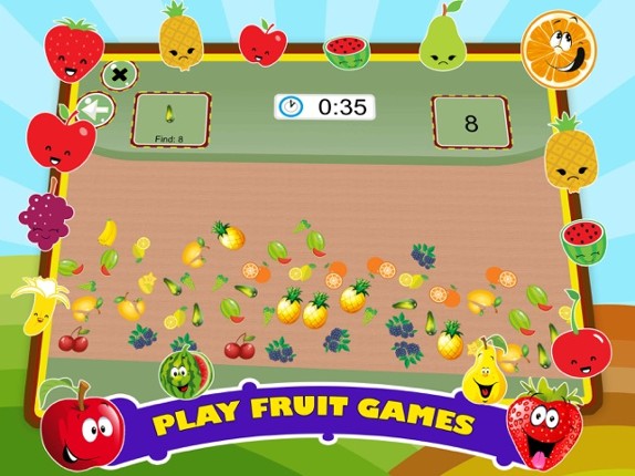 Fruit Names Alphabet ABC Games screenshot