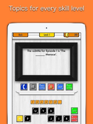 GuessWars Trivia Game FREE ™ - Riddles for StarWars to Puzzle you and your Family screenshot
