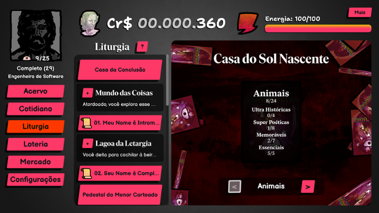 Cartas de Coisas screenshot