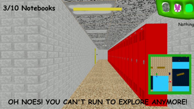 Baldi's Exploring Basics In Many Hallways And Rooms! Image