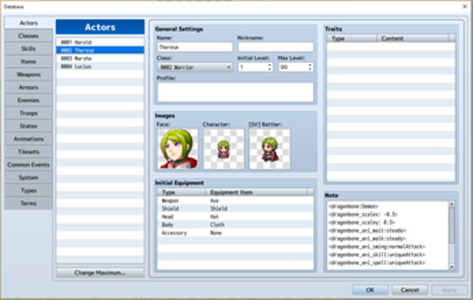 DragonBones RPG Maker MV Plugin Image