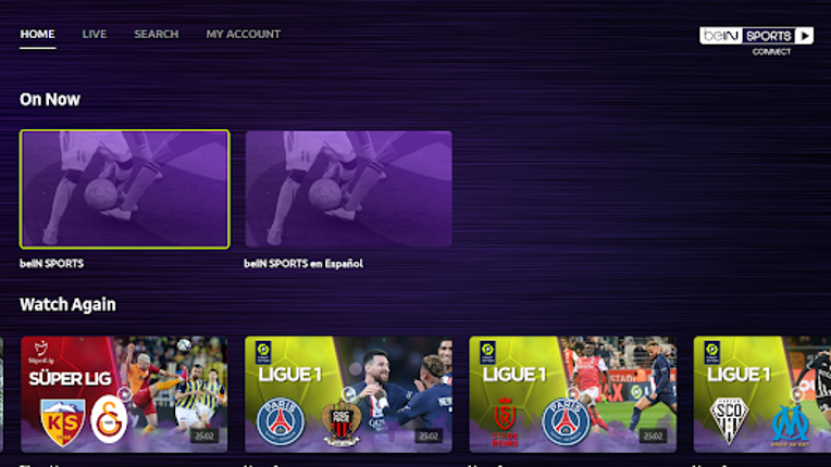 beIN SPORTS CONNECT screenshot