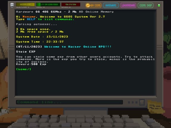 Hacker Online RPG Image