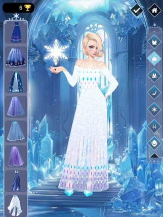 Ice vs Fire magic dress up screenshot