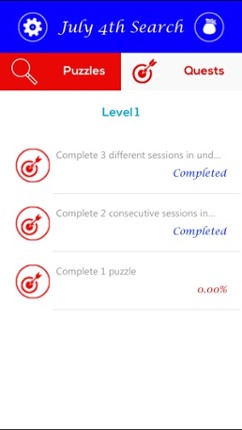 July 4th Word Search screenshot