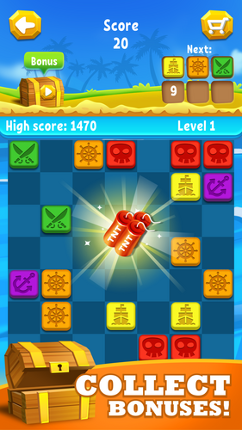 Pirate's Dice. Connect 4 in a row Image