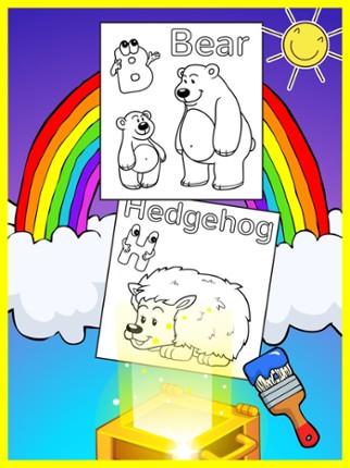 ABC Animals Coloring Book Image
