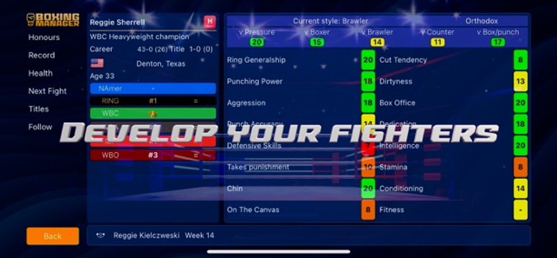 Boxing Manager screenshot