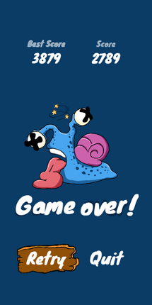 Construct 3 template mobile game Snail squash screenshot