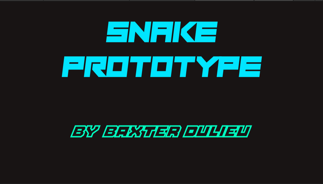Games like Snake Prototype