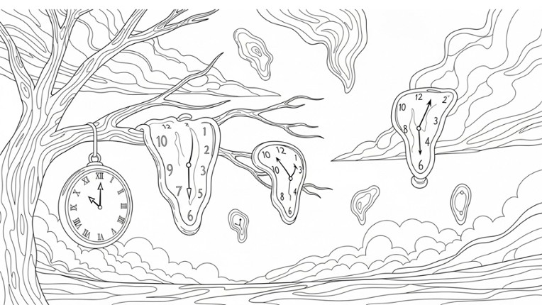 100 Cats Lost in Surreal Dreamscape Image