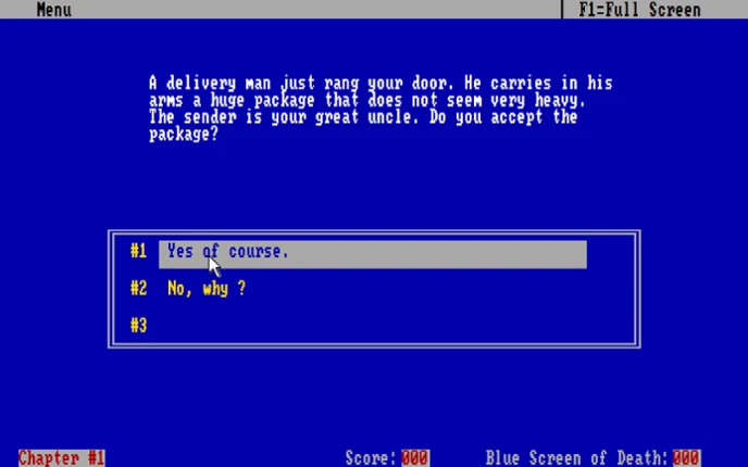 Blue Screen Adventures screenshot
