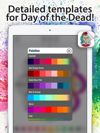 Day of the Dead Coloring Book screenshot