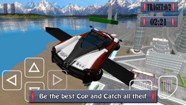 Flying Police Car - Police Chase Mafia Criminal Driver Image