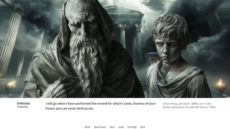 Oedipus/Antigone screenshot