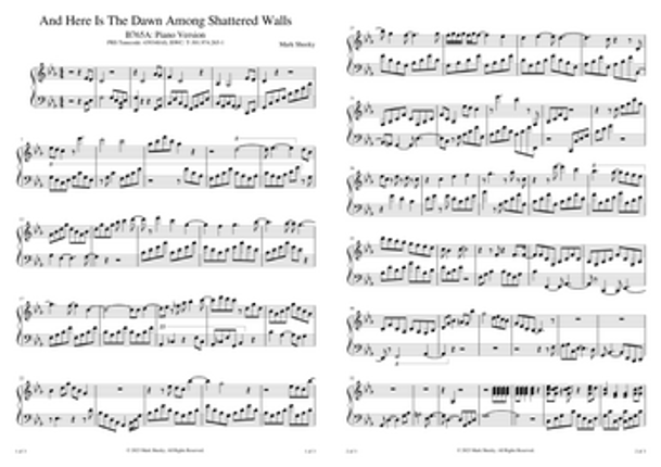 Sheet Music & Lyrics: Testing The Delicates Image